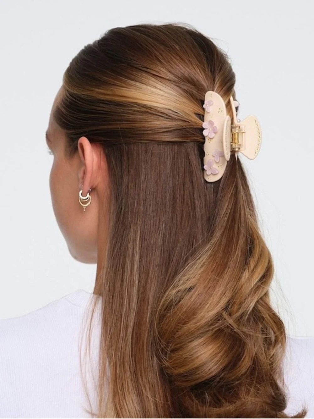 New Emi Jay Sweetheart Hair Claw Clip in Pink Angel Food